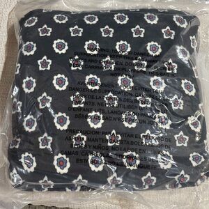 Vera Bradley Black and White Floral Travel Blanket